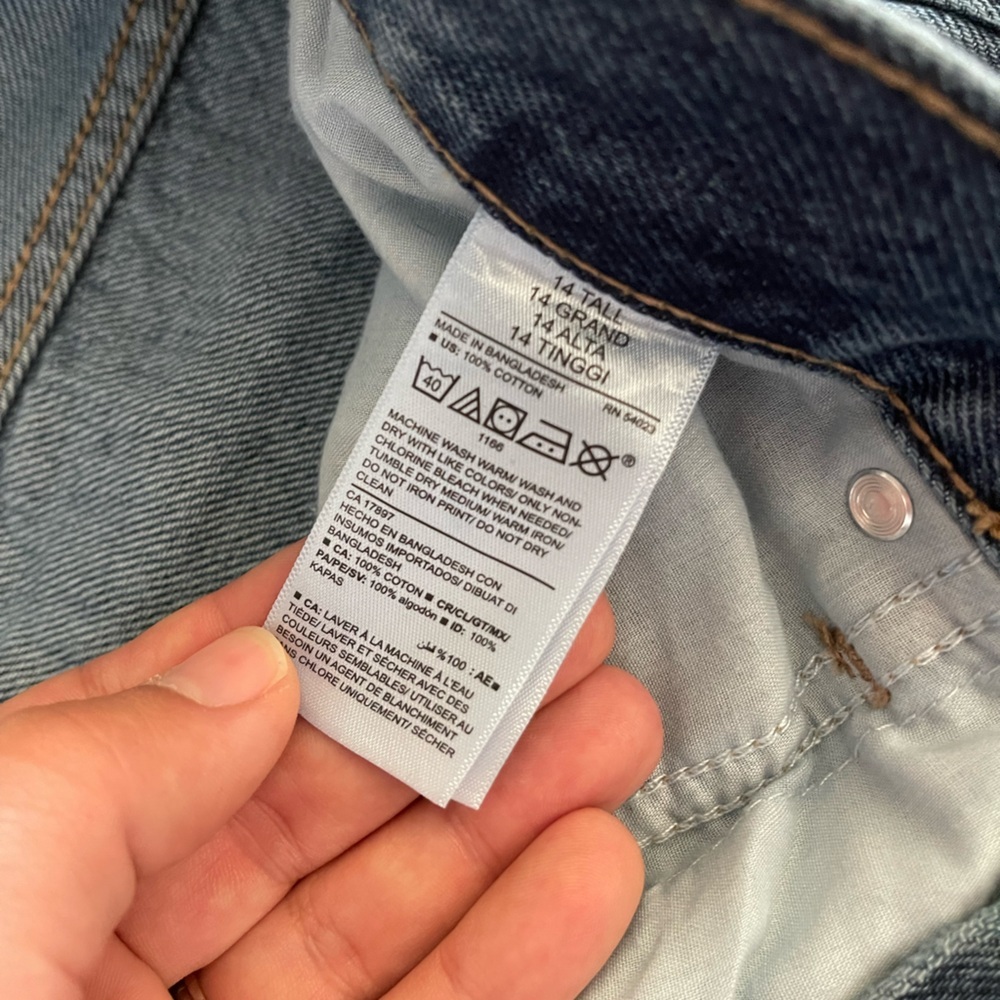 Old Navy High Rise Slouchy Straight Tall Jeans - Picture 10 of 10